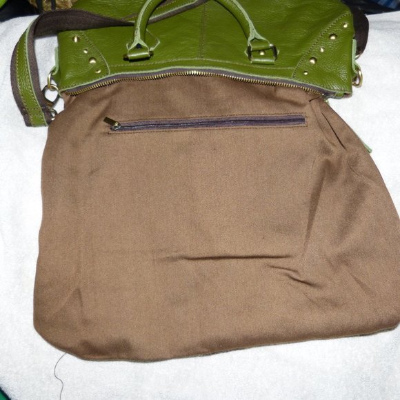 HANDMADE PEBBLED LEATHER CROSSBODY BAG..LIKE NEW - Picture 10 of 11